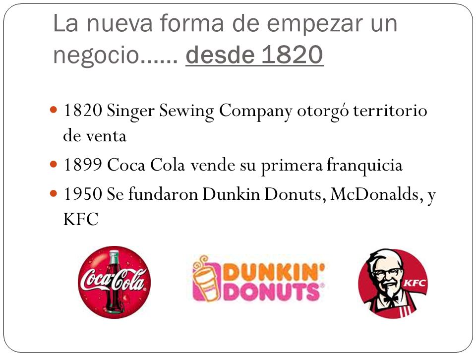 La nueva forma de empezar un negocio…… desde 1820