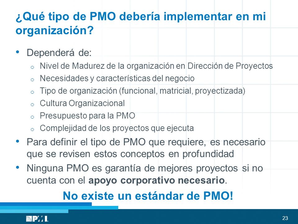 ¿Qué tipo de PMO debería implementar en mi organización