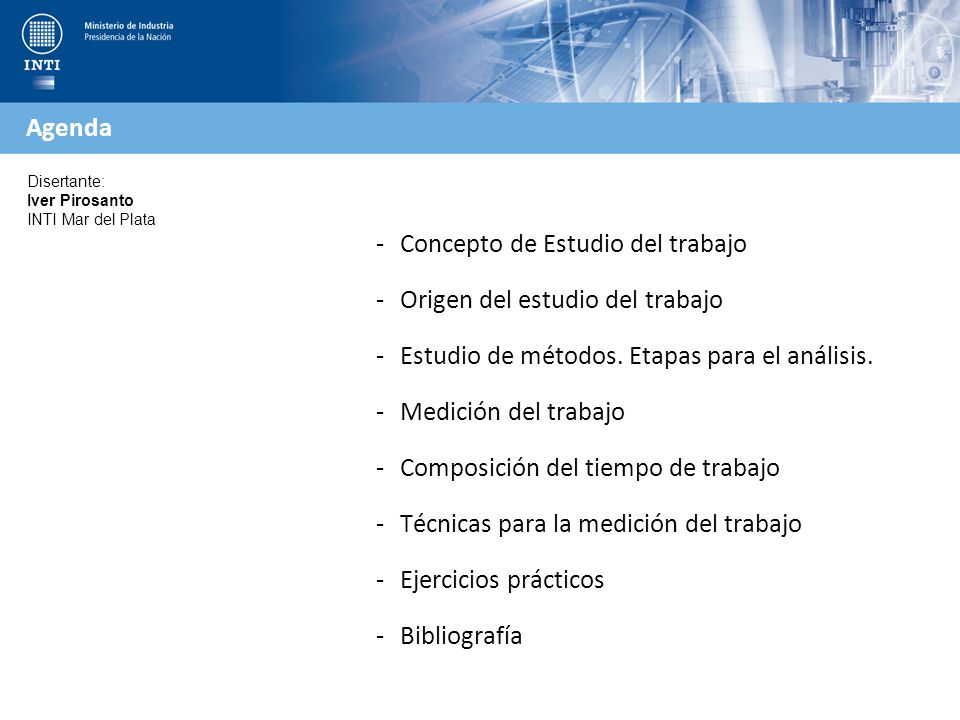Concepto de Estudio del trabajo Origen del estudio del trabajo