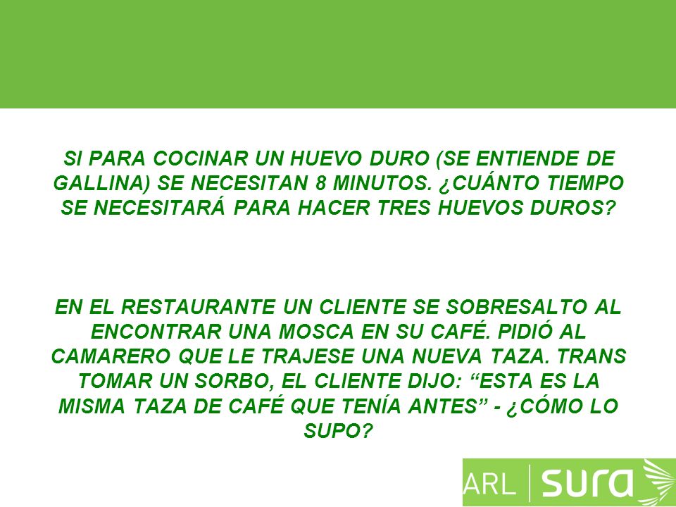 SI PARA COCINAR UN HUEVO DURO (SE ENTIENDE DE GALLINA) SE NECESITAN 8 MINUTOS.