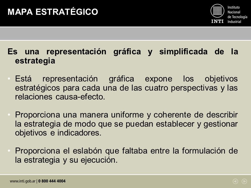 MAPA ESTRATÉGICO Es una representación gráfica y simplificada de la estrategia.