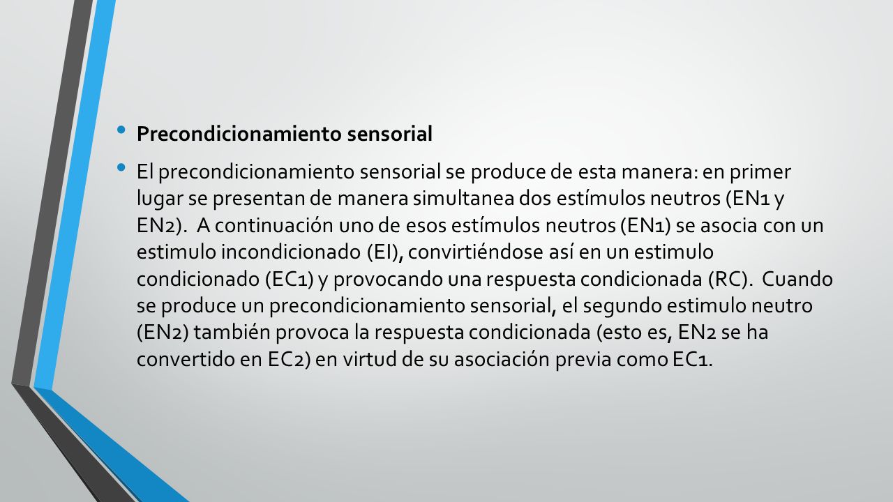 Precondicionamiento sensorial