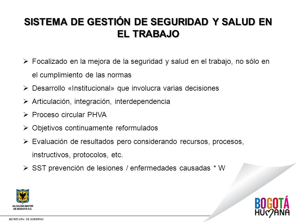 SISTEMA DE GESTIÓN DE SEGURIDAD Y SALUD EN EL TRABAJO