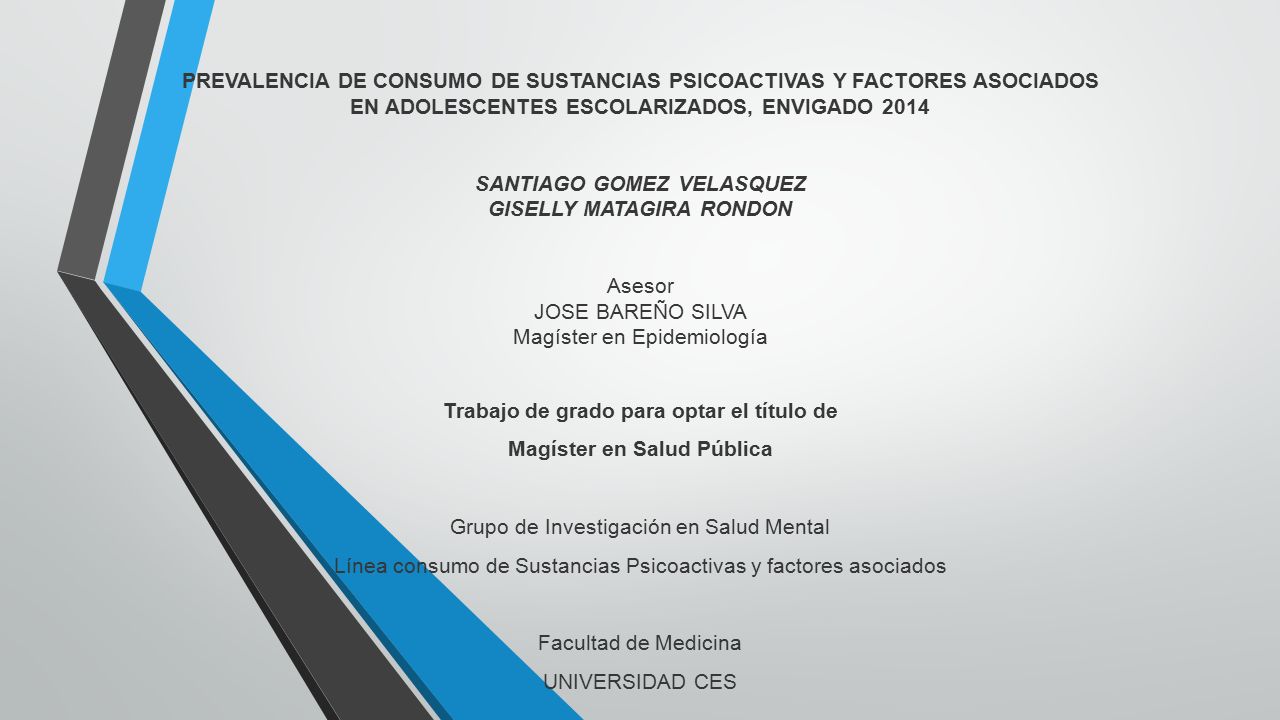 Trabajo de grado para optar el título de Magíster en Salud Pública