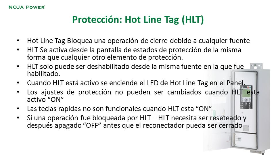 Protección: Hot Line Tag (HLT)