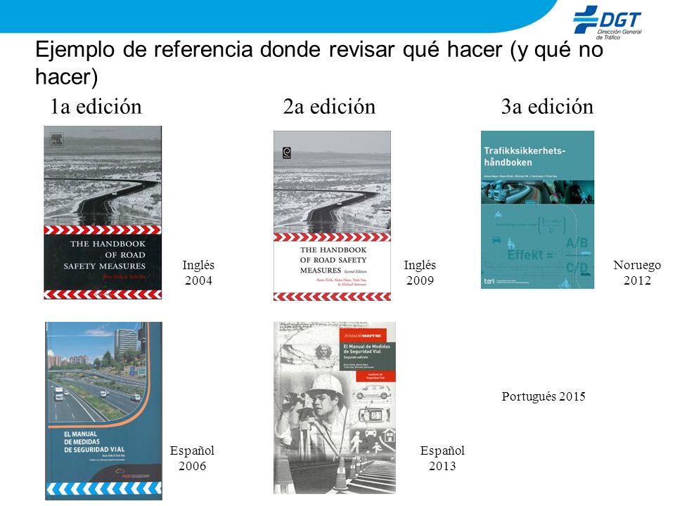 Ejemplo de referencia donde revisar qué hacer (y qué no hacer)