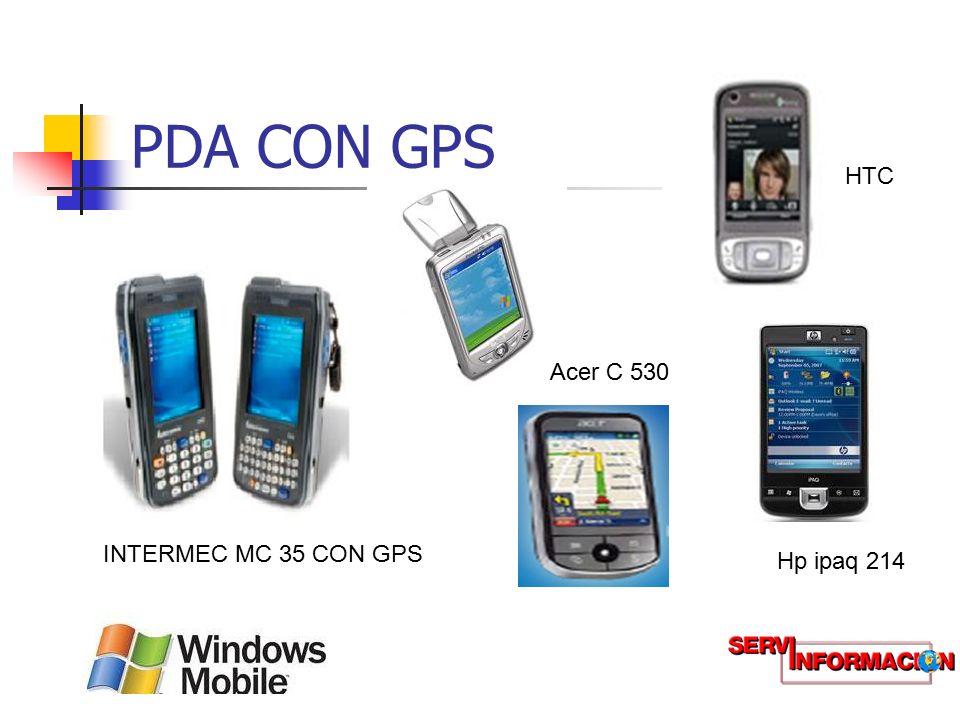 PDA CON GPS HTC Acer C 530 INTERMEC MC 35 CON GPS Hp ipaq 214