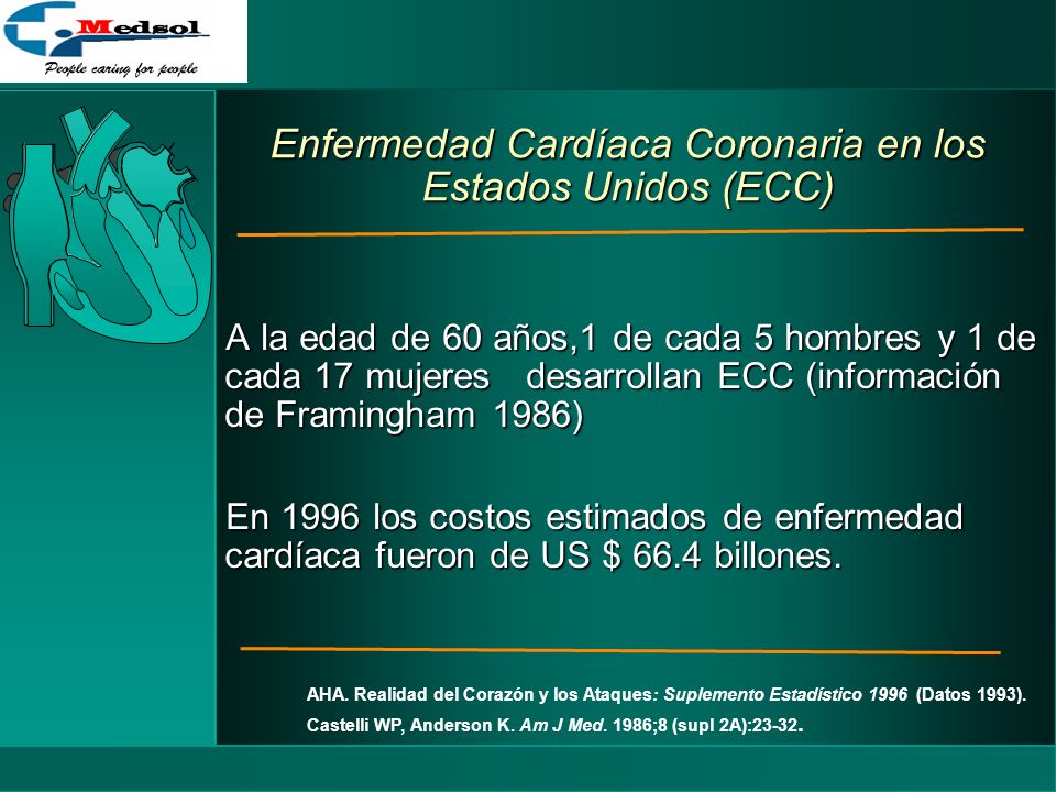 Enfermedad Cardíaca Coronaria en los Estados Unidos (ECC)