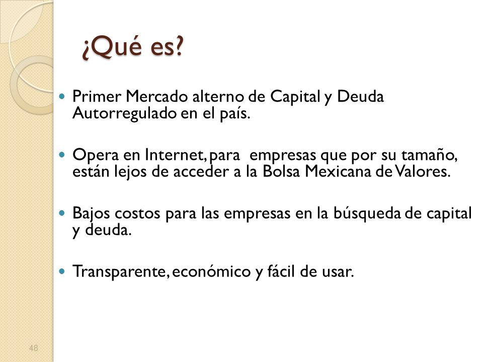 ¿Qué es Primer Mercado alterno de Capital y Deuda Autorregulado en el país.