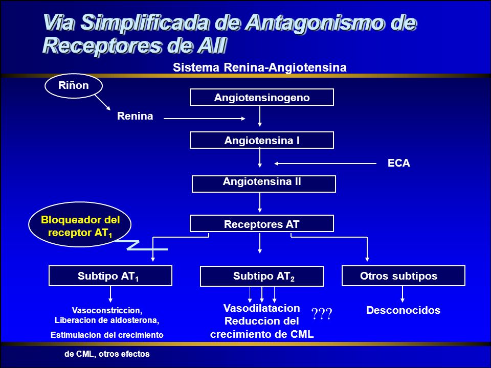 Via Simplificada de Antagonismo de Receptores de AII