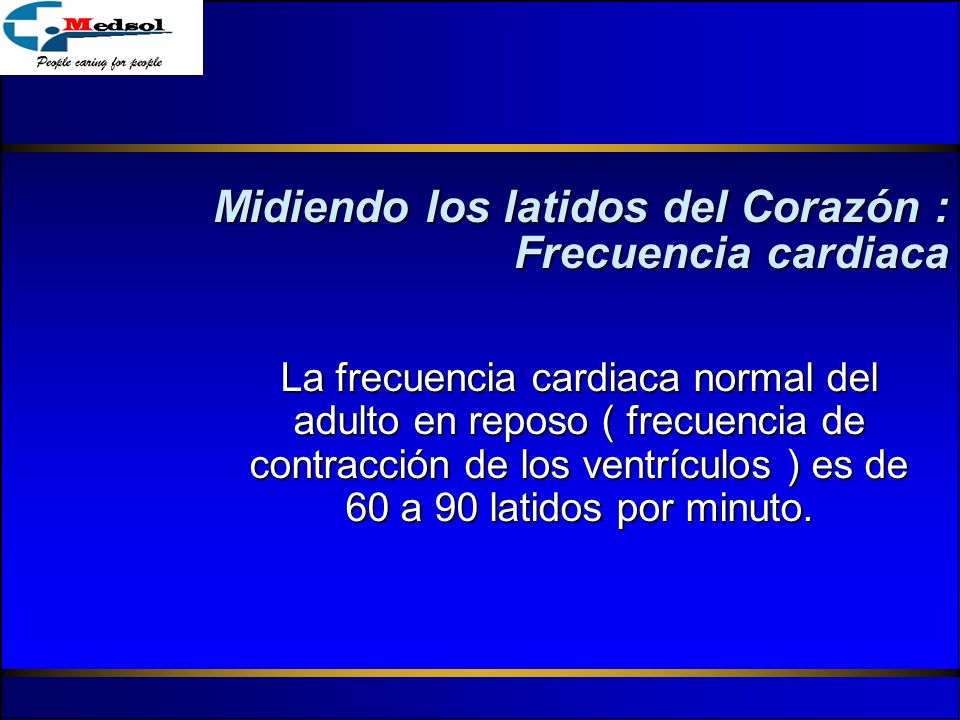 Midiendo los latidos del Corazón : Frecuencia cardiaca