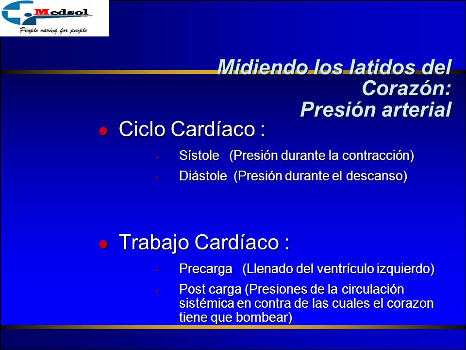 Midiendo los latidos del Corazón: Presión arterial