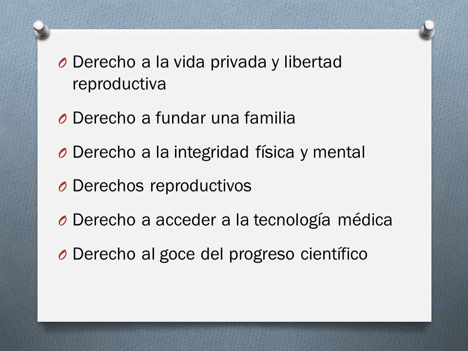 Derecho a la vida privada y libertad reproductiva