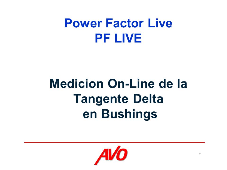 Power Factor Live PF LIVE Medicion On-Line de la Tangente Delta en Bushings