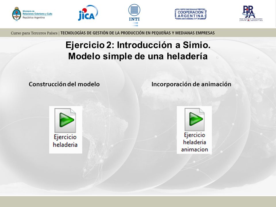 Ejercicio 2: Introducción a Simio. Modelo simple de una heladería