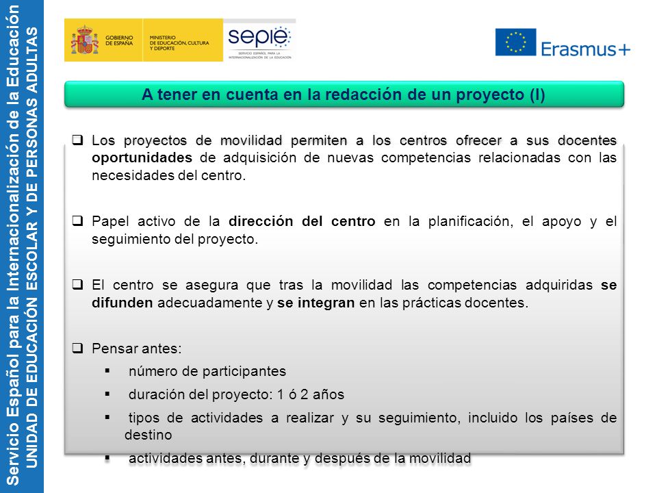 A tener en cuenta en la redacción de un proyecto (I)