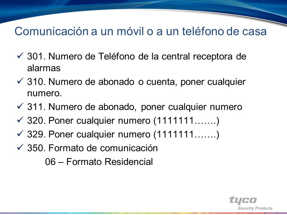 Comunicación a un móvil o a un teléfono de casa