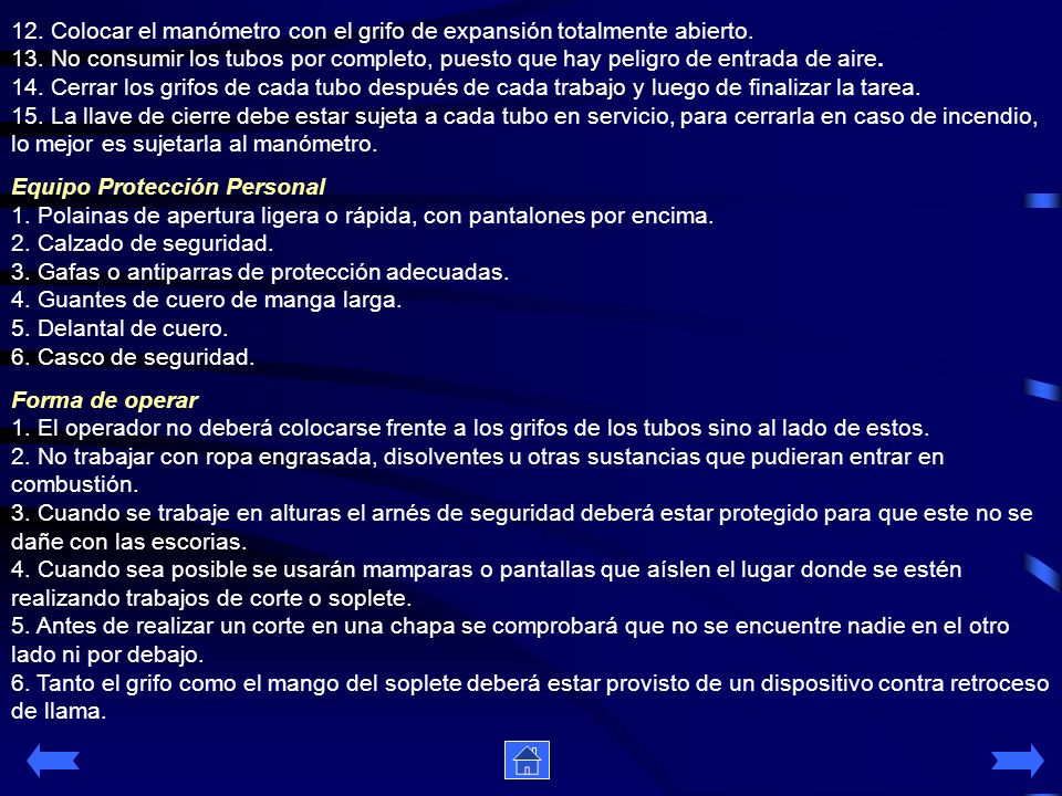 12. Colocar el manómetro con el grifo de expansión totalmente abierto