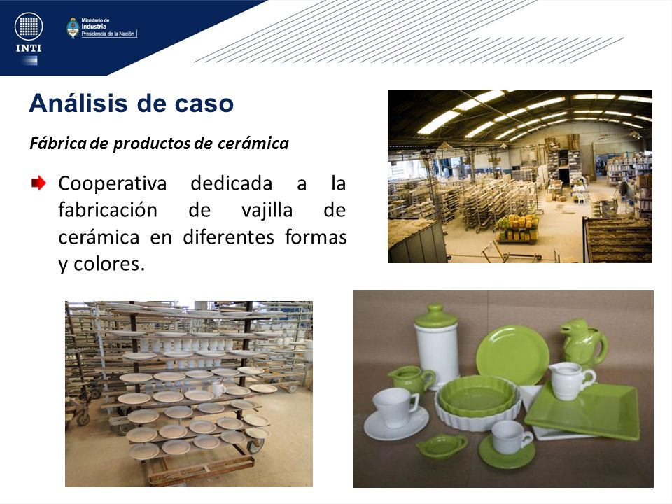 Análisis de caso Fábrica de productos de cerámica. Cooperativa dedicada a la fabricación de vajilla de cerámica en diferentes formas y colores.