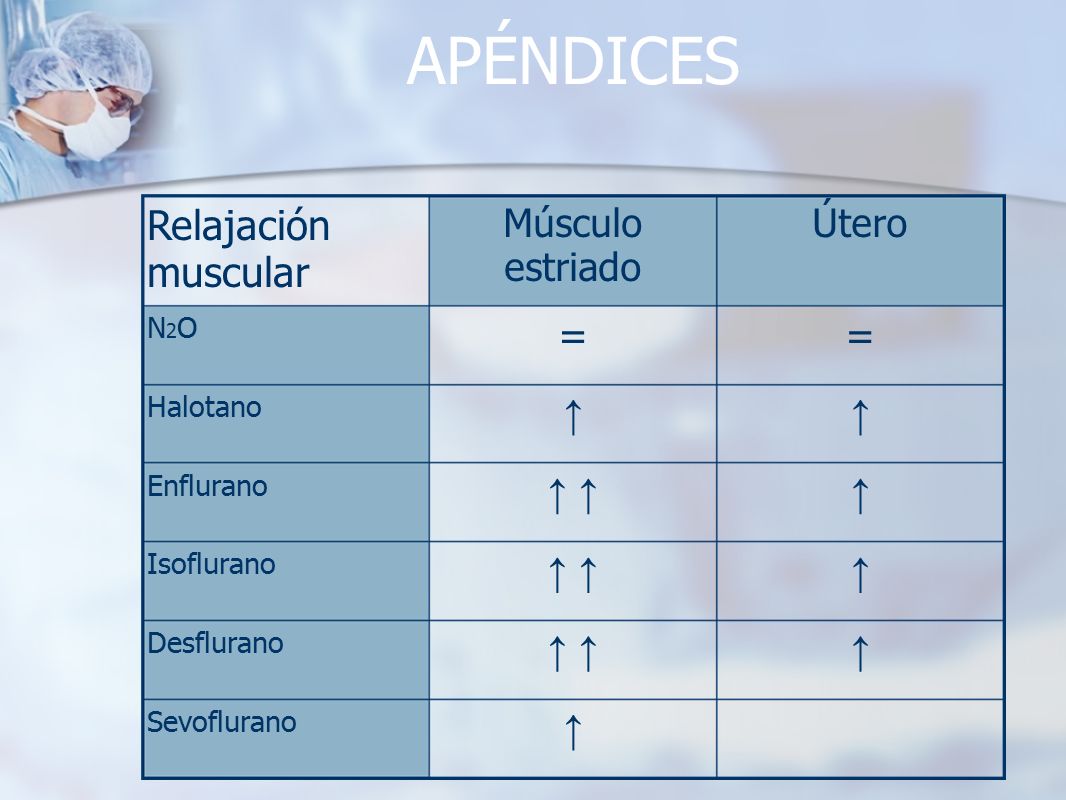 APÉNDICES Relajación muscular = = ↑ ↑ ↑ ↑ ↑ ↑ ↑ ↑ ↑ ↑ ↑ ↑