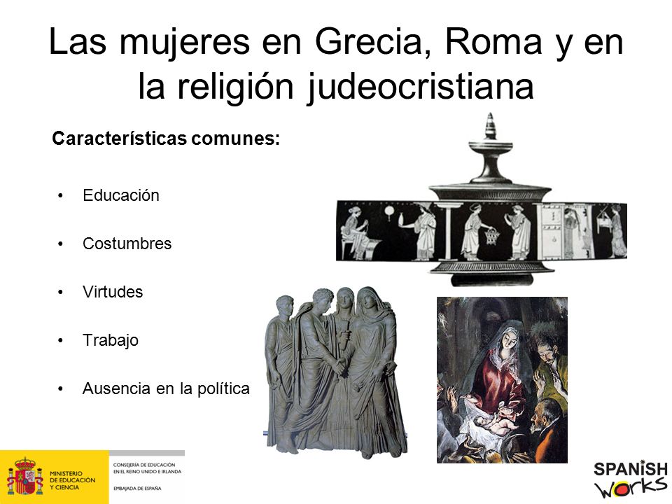 Las mujeres en Grecia, Roma y en la religión judeocristiana