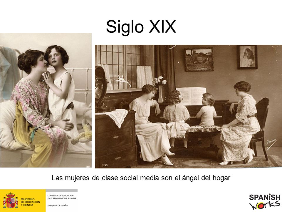 Las mujeres de clase social media son el ángel del hogar