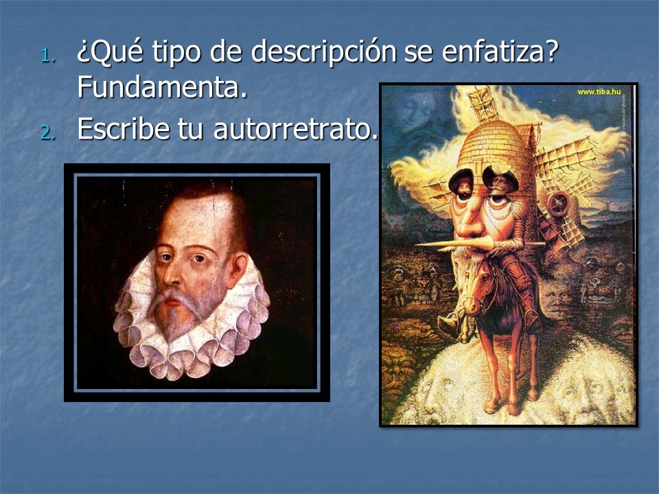 ¿Qué tipo de descripción se enfatiza Fundamenta.