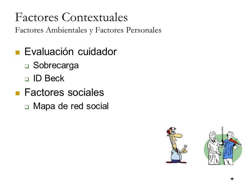 Factores Contextuales Factores Ambientales y Factores Personales