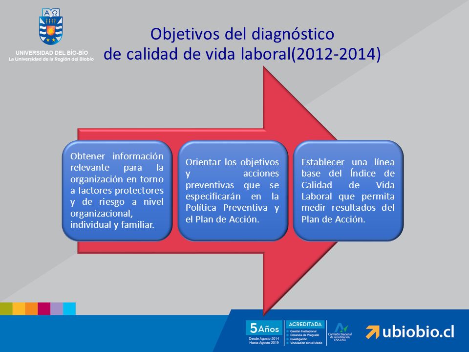 Objetivos del diagnóstico de calidad de vida laboral( )