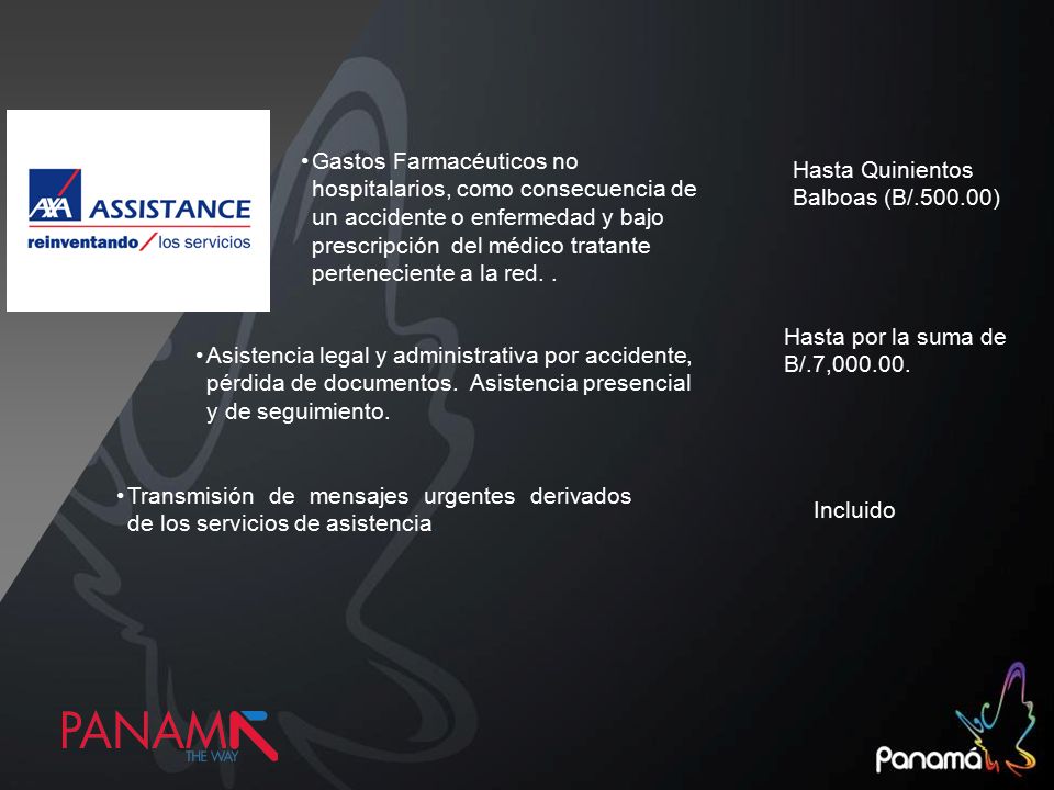 Gastos Farmacéuticos no hospitalarios, como consecuencia de un accidente o enfermedad y bajo prescripción del médico tratante perteneciente a la red. .