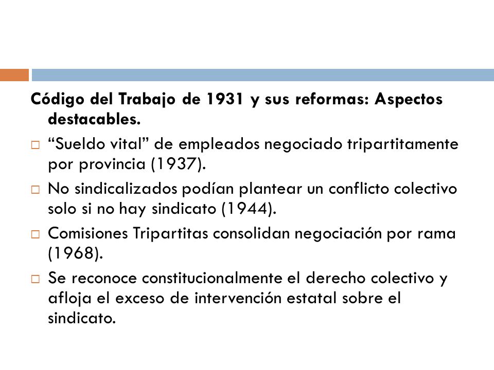 Código del Trabajo de 1931 y sus reformas: Aspectos destacables.