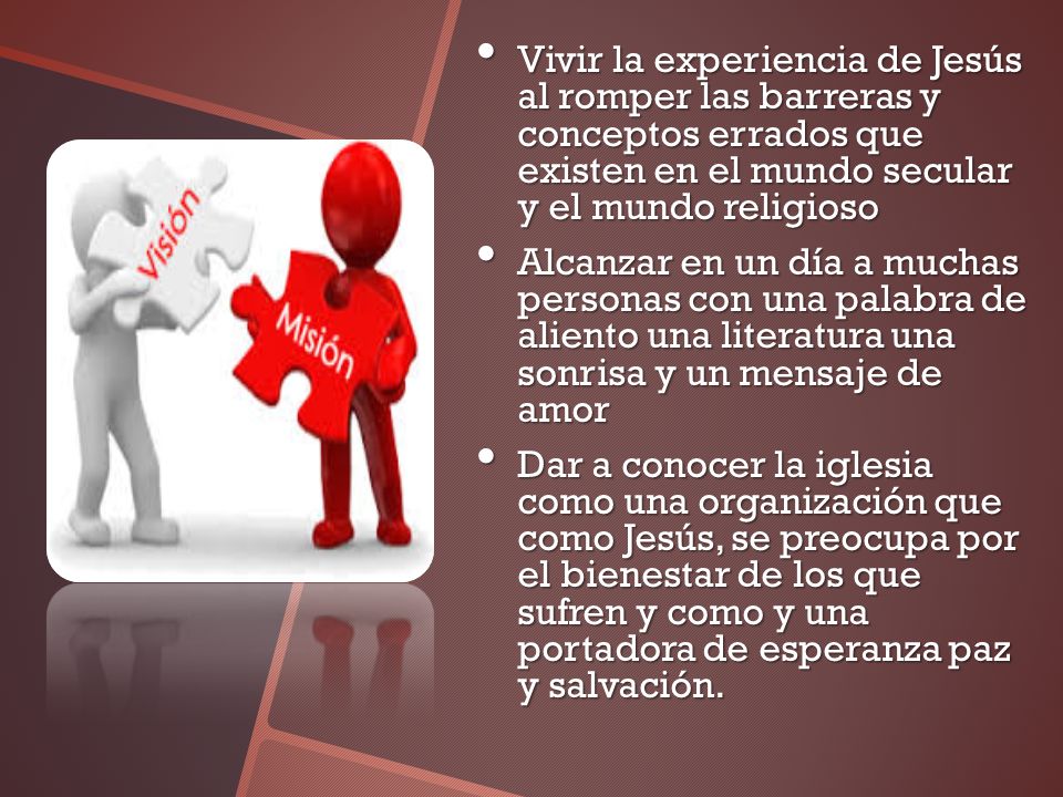 Vivir la experiencia de Jesús al romper las barreras y conceptos errados que existen en el mundo secular y el mundo religioso
