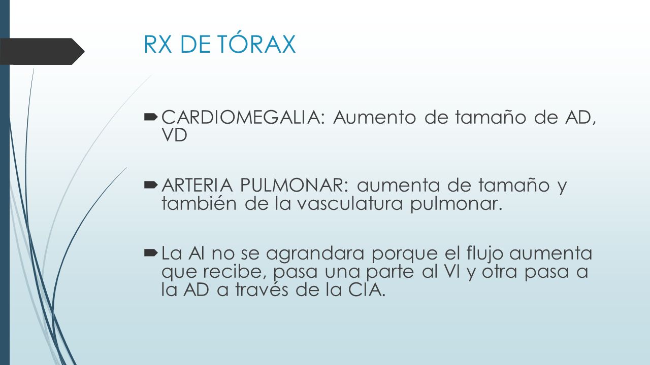 RX DE TÓRAX CARDIOMEGALIA: Aumento de tamaño de AD, VD