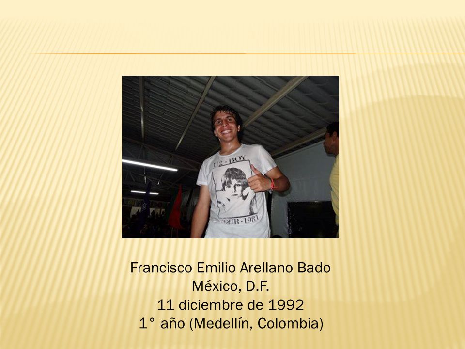 Francisco Emilio Arellano Bado México, D.F. 11 diciembre de 1992