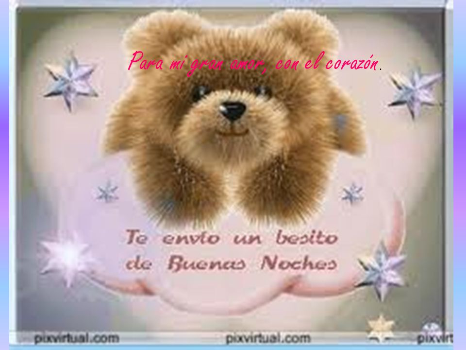 Para mi gran amor, con el corazón.
