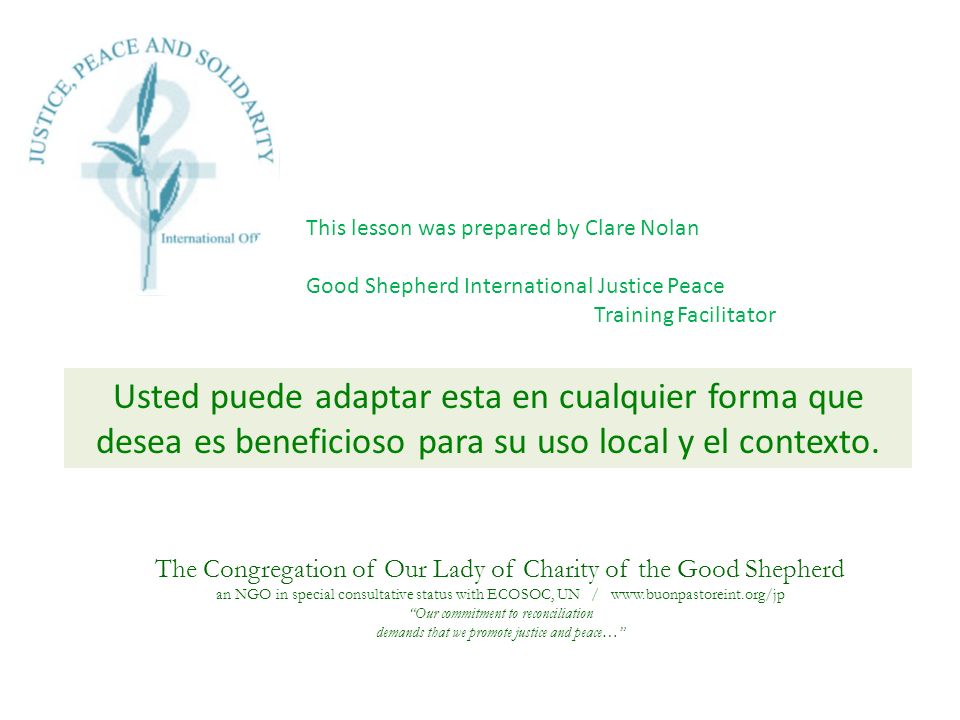 The Congregation of Our Lady of Charity of the Good Shepherd