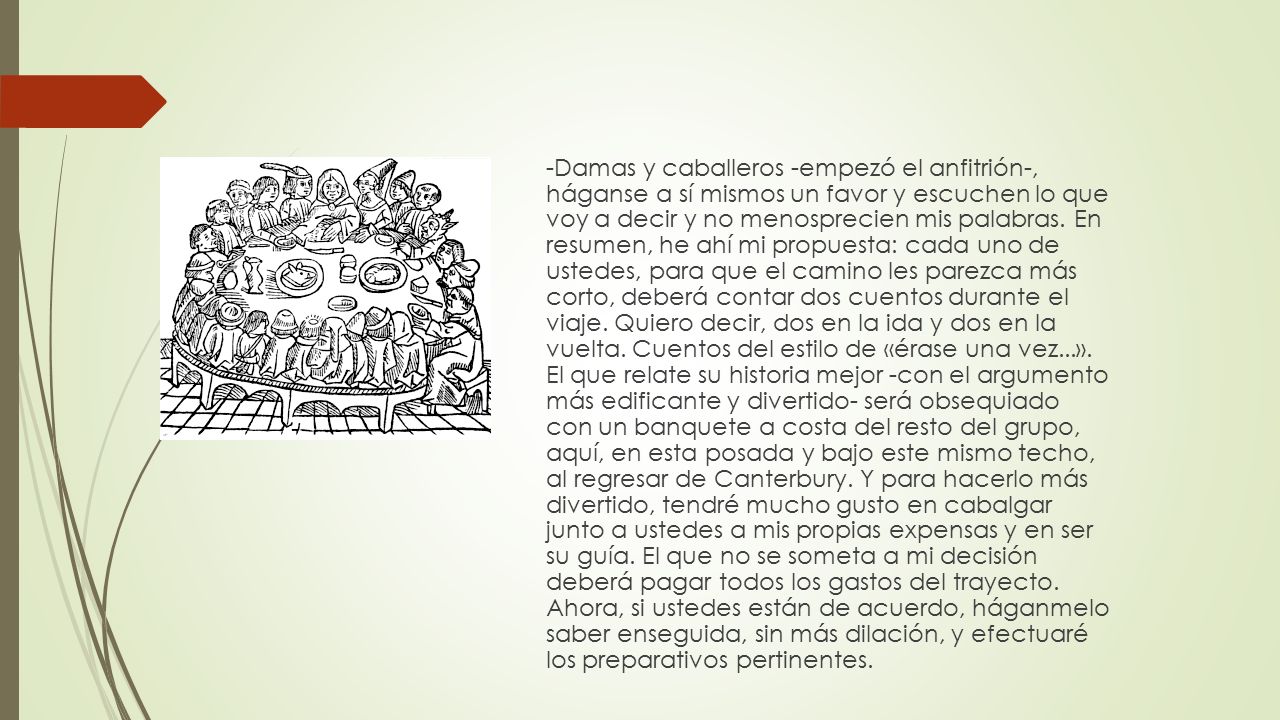 -Damas y caballeros -empezó el anfitrión-, háganse a sí mismos un favor y escuchen lo que voy a decir y no menos­precien mis palabras.