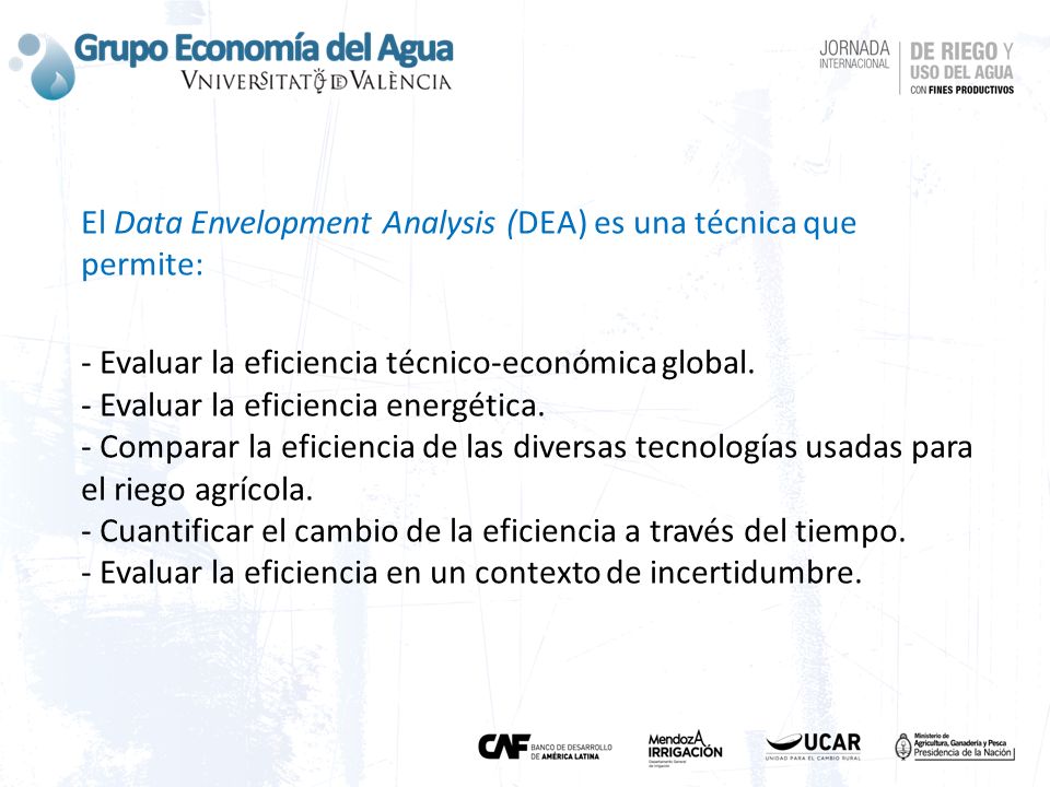 El Data Envelopment Analysis (DEA) es una técnica que permite: