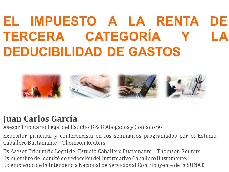 EL IMPUESTO A LA RENTA DE TERCERA CATEGORÍA Y LA DEDUCIBILIDAD DE GASTOS