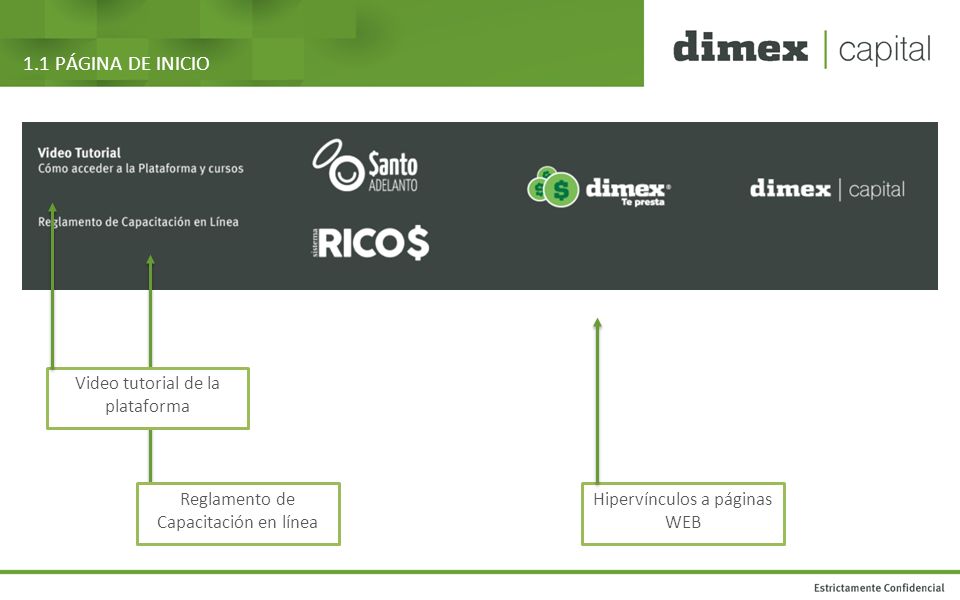 1.1 PÁGINA DE INICIO Video tutorial de la plataforma