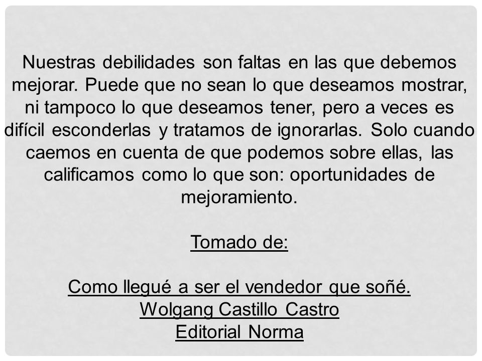 Como llegué a ser el vendedor que soñé. Wolgang Castillo Castro