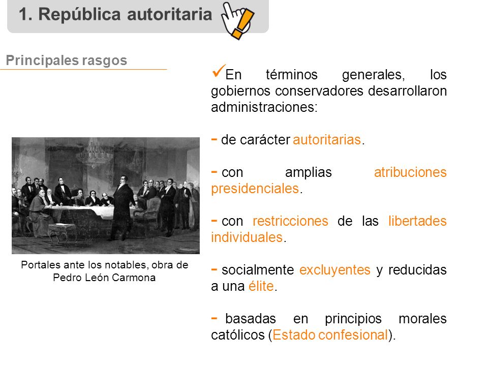 Portales ante los notables, obra de Pedro León Carmona