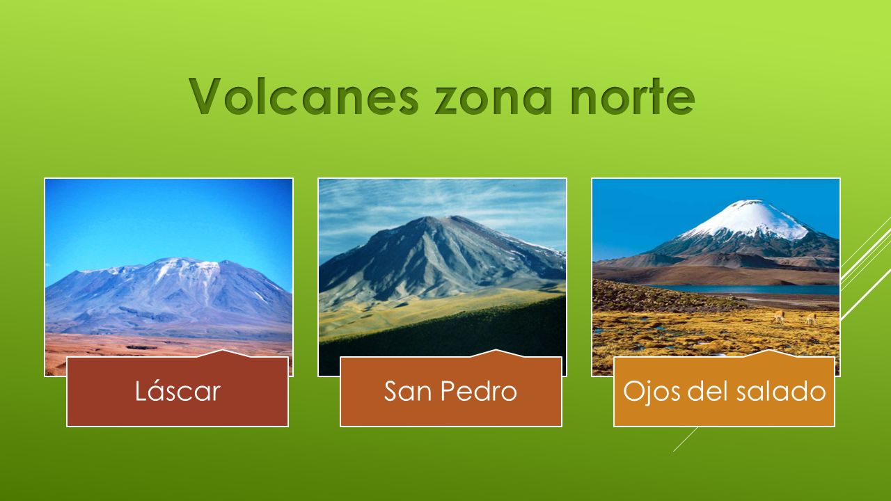 Láscar San Pedro Ojos del salado Volcanes zona norte
