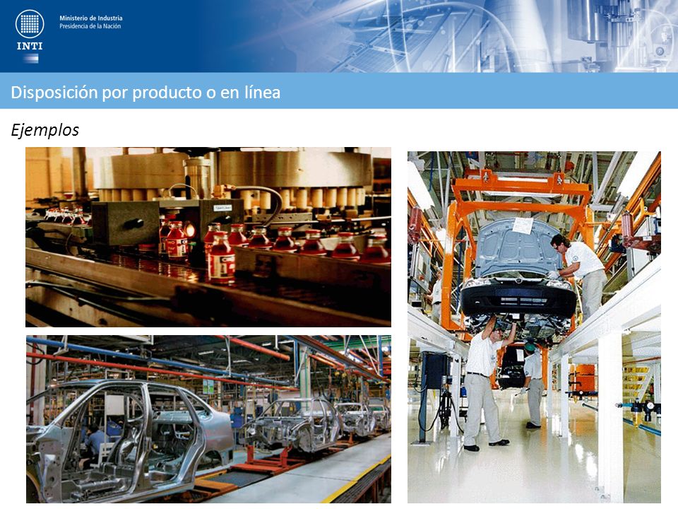 Disposición por producto o en línea