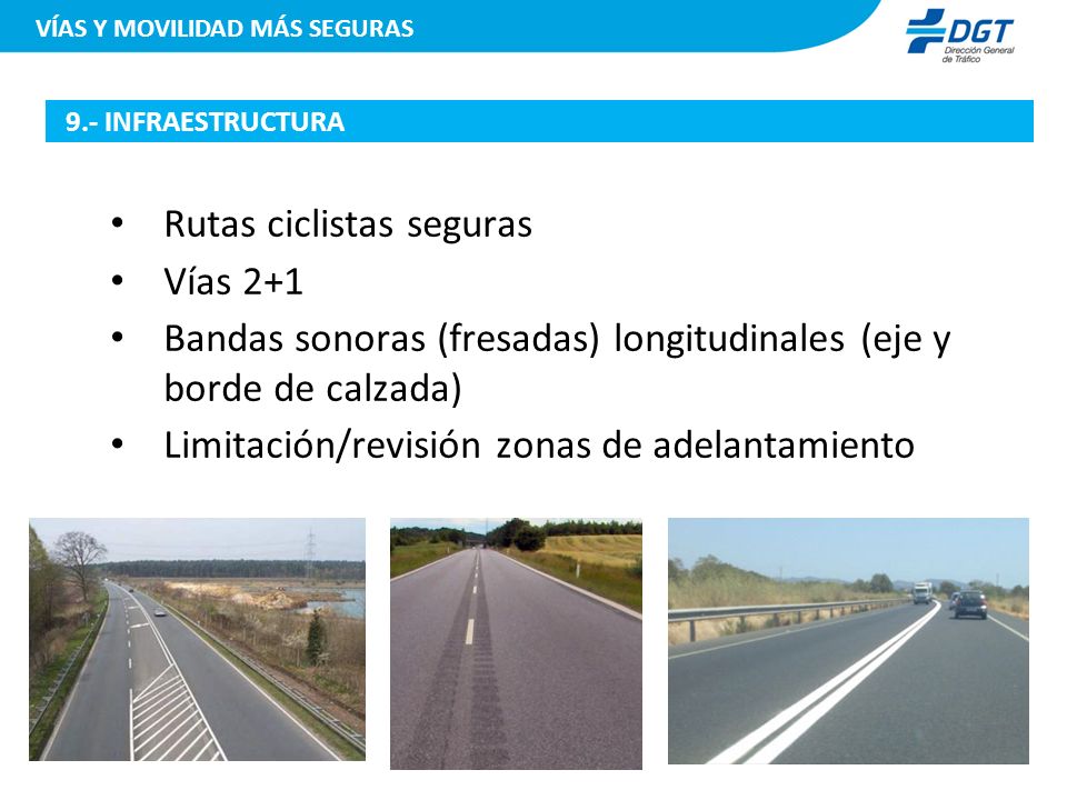 Rutas ciclistas seguras Vías 2+1