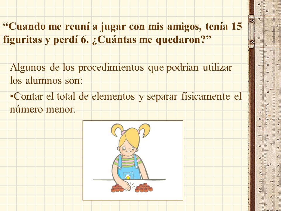 Cuando me reuní a jugar con mis amigos, tenía 15 figuritas y perdí 6