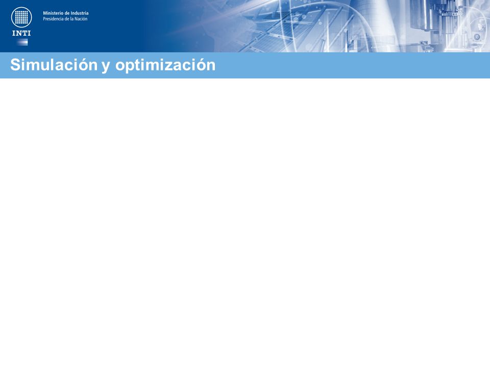 Simulación y optimización