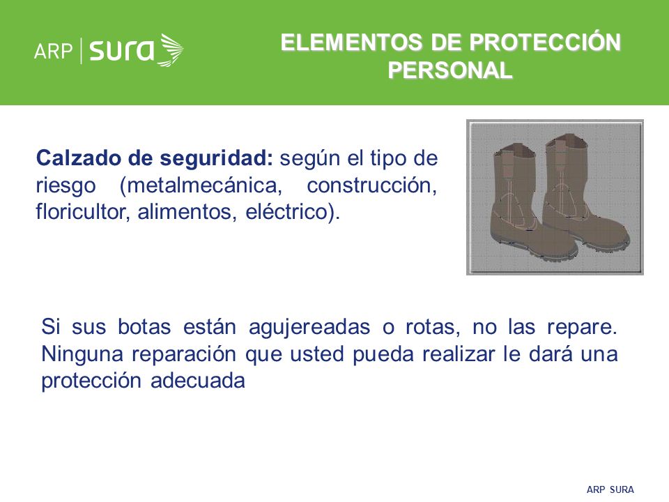 ELEMENTOS DE PROTECCIÓN PERSONAL