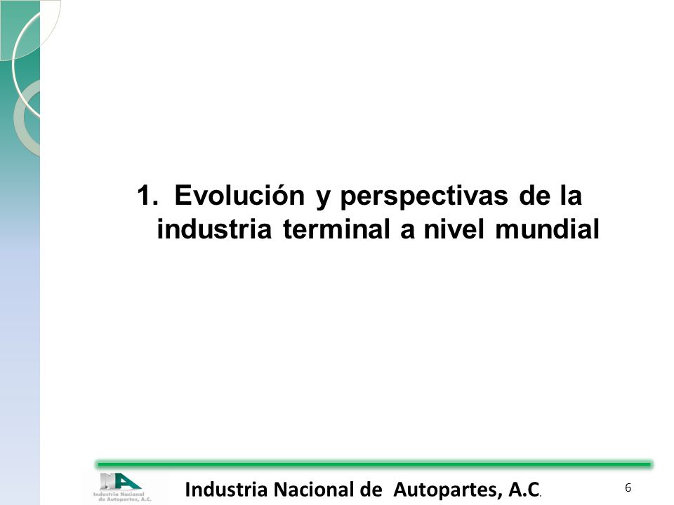 Evolución y perspectivas de la industria terminal a nivel mundial