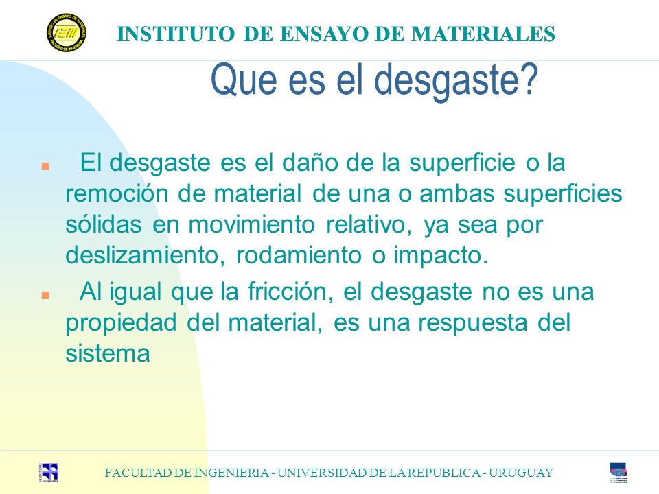 FACULTAD DE INGENIERIA - UNIVERSIDAD DE LA REPUBLICA - URUGUAY